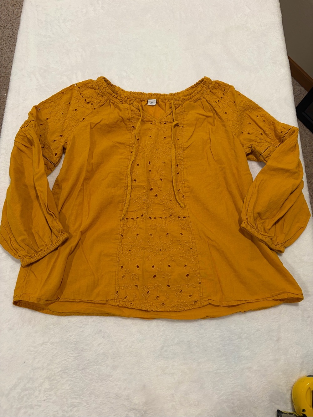 Old Navy Eyelet Embroidery Top - Medium